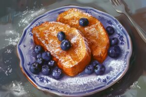 ai generated, blueberries, french toast, breakfast, food, dessert, gourmet, sweet, french toast, french toast, french toast, french toast, french toast, breakfast