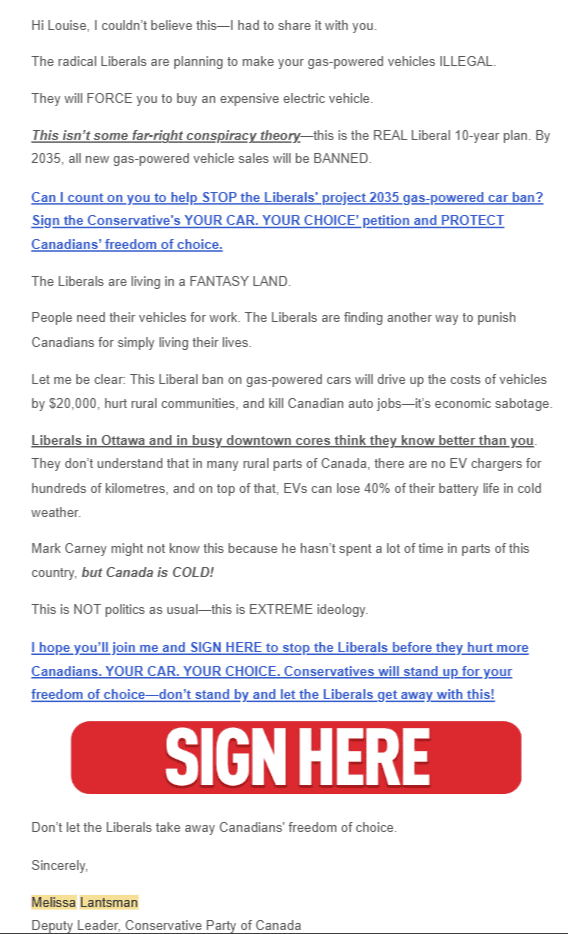 Conservative Scare Tactics