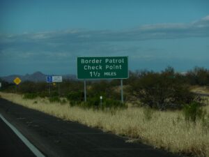 united states, border patrol, federal agent check point