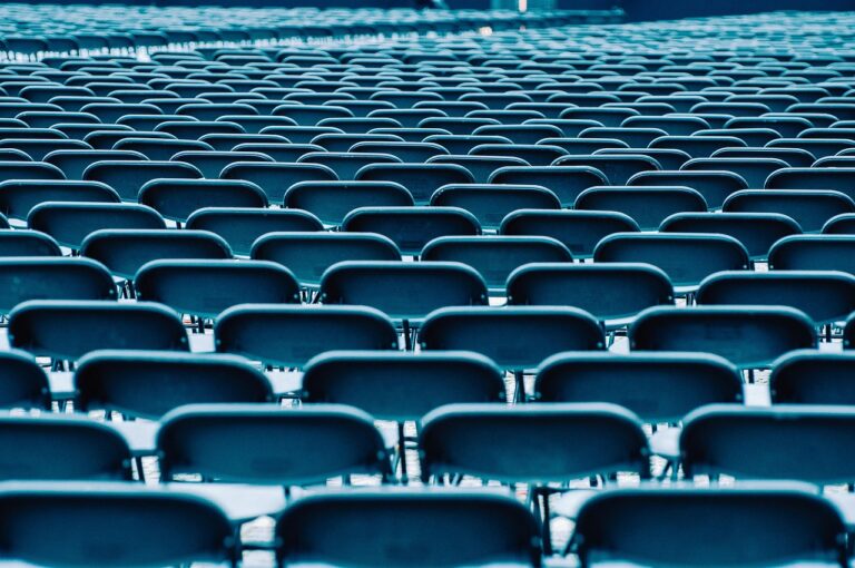 empty chairs before the leadership convention