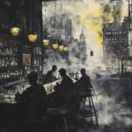 The apparition of these faces bar scene