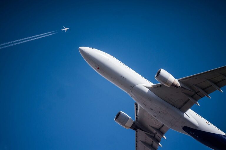 plane taking off from Canadian airport